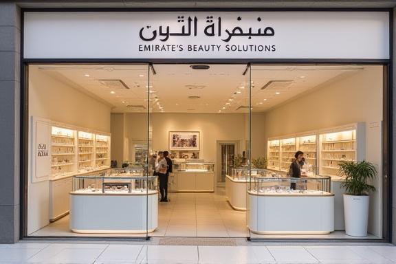 Emirates Beauty Solutions storefront in Dubai